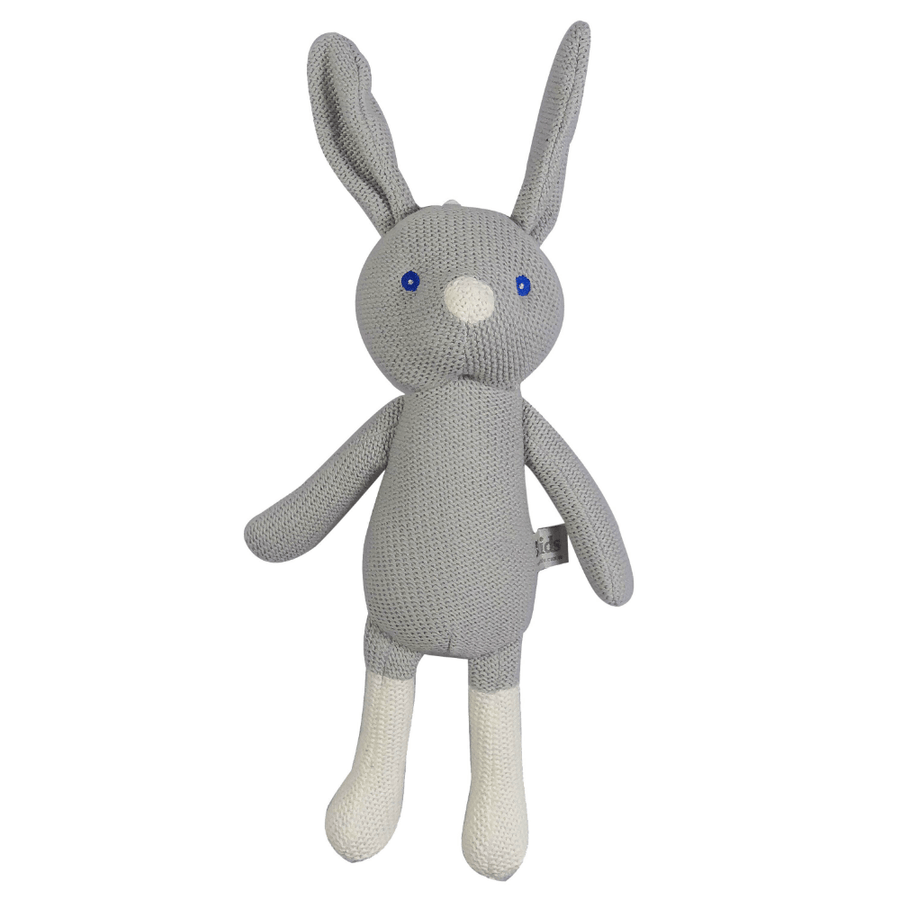 Grey Knitted Bunny by ES Kids