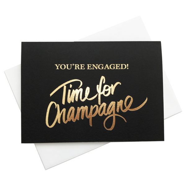 Engagement Card | Time for Champagne